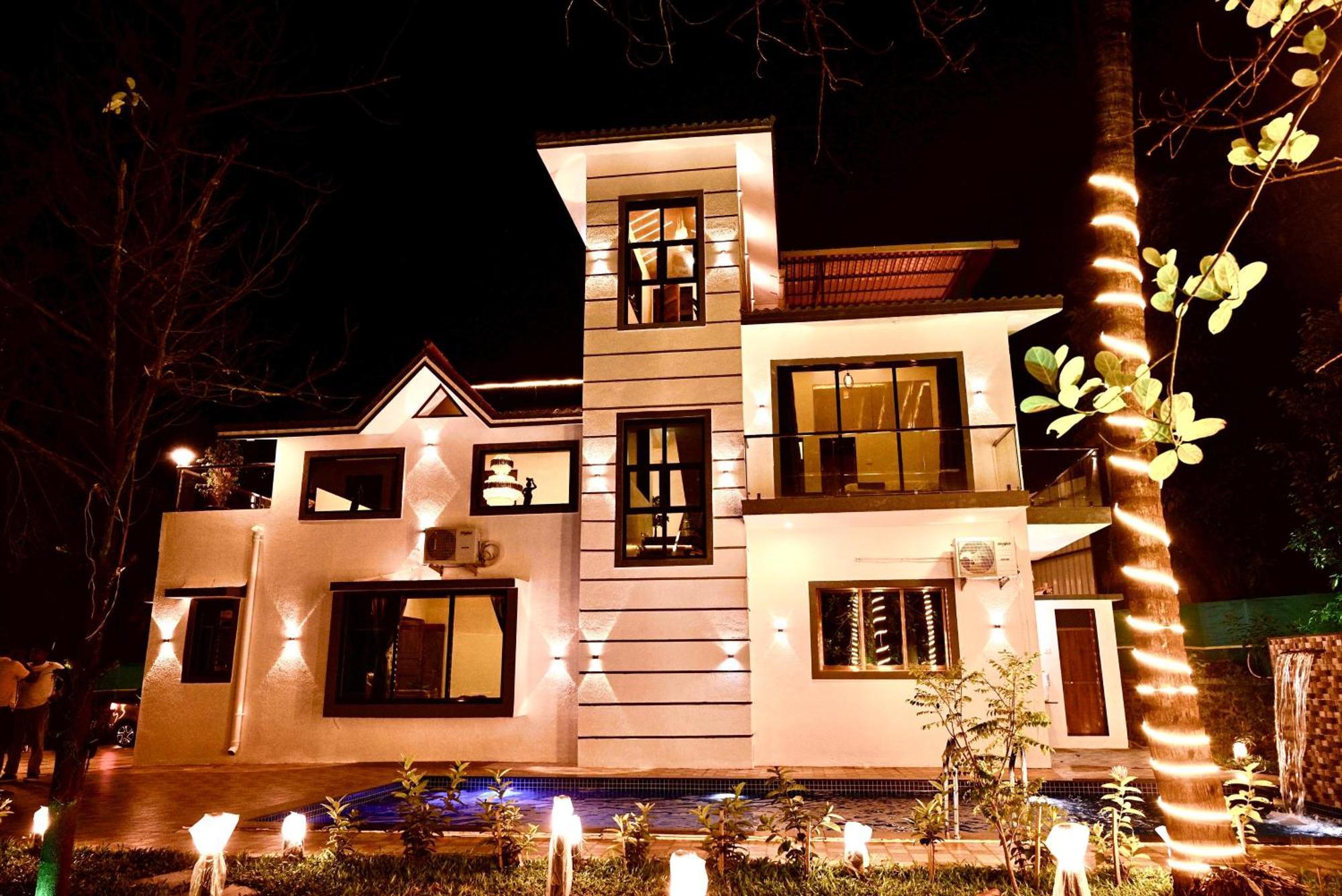 Seas The Day Luxurious 5Bhk Villa 2Min From Awas Beach With Huge Private Pool Alībāg Εξωτερικό φωτογραφία