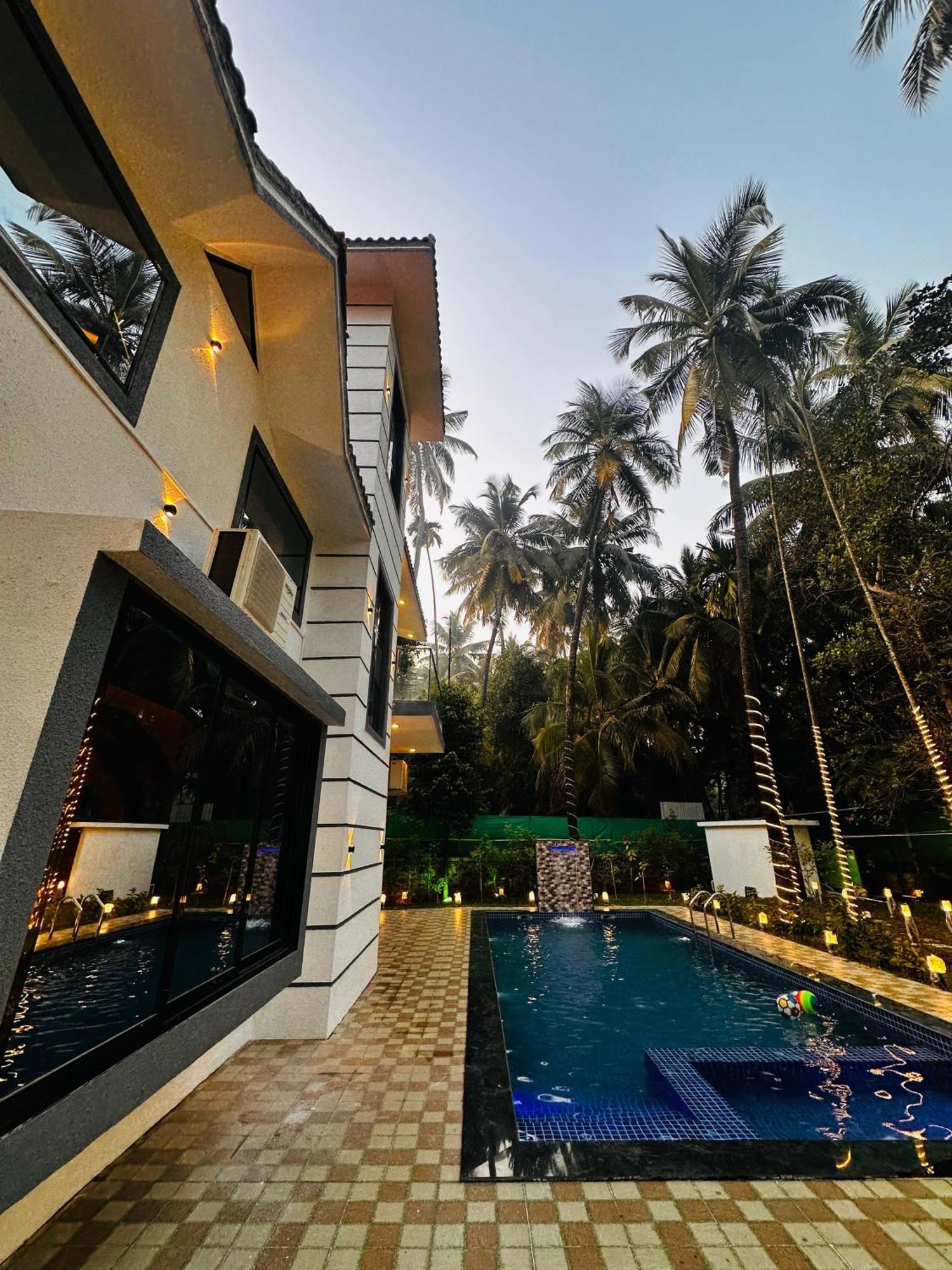 Seas The Day Luxurious 5Bhk Villa 2Min From Awas Beach With Huge Private Pool Alībāg Εξωτερικό φωτογραφία