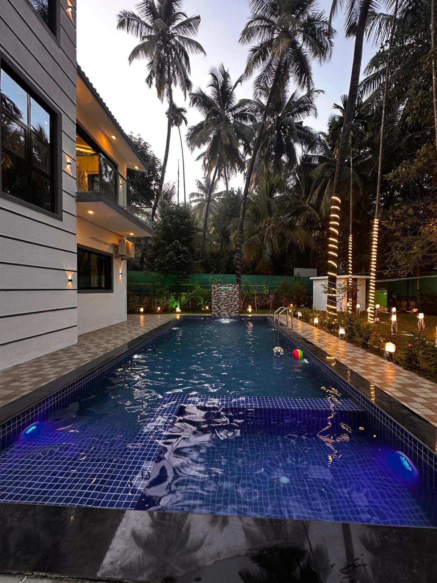 Seas The Day Luxurious 5Bhk Villa 2Min From Awas Beach With Huge Private Pool Alībāg Εξωτερικό φωτογραφία