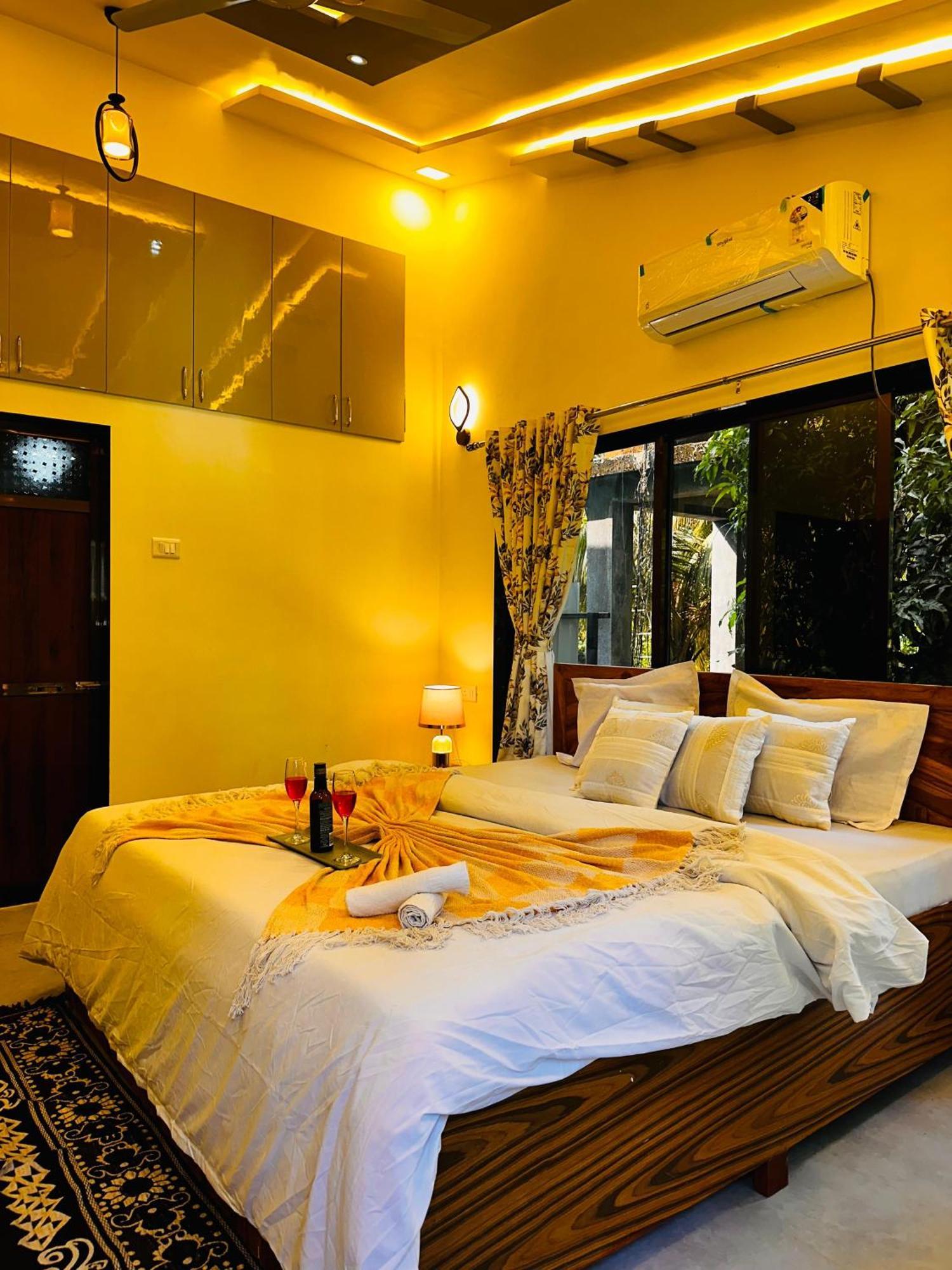 Seas The Day Luxurious 5Bhk Villa 2Min From Awas Beach With Huge Private Pool Alībāg Εξωτερικό φωτογραφία