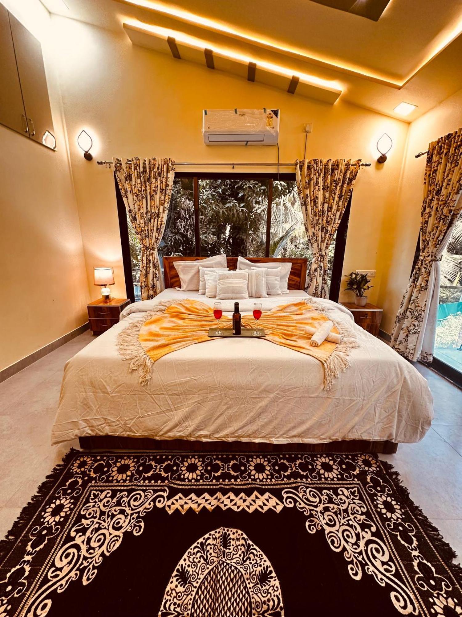 Seas The Day Luxurious 5Bhk Villa 2Min From Awas Beach With Huge Private Pool Alībāg Εξωτερικό φωτογραφία