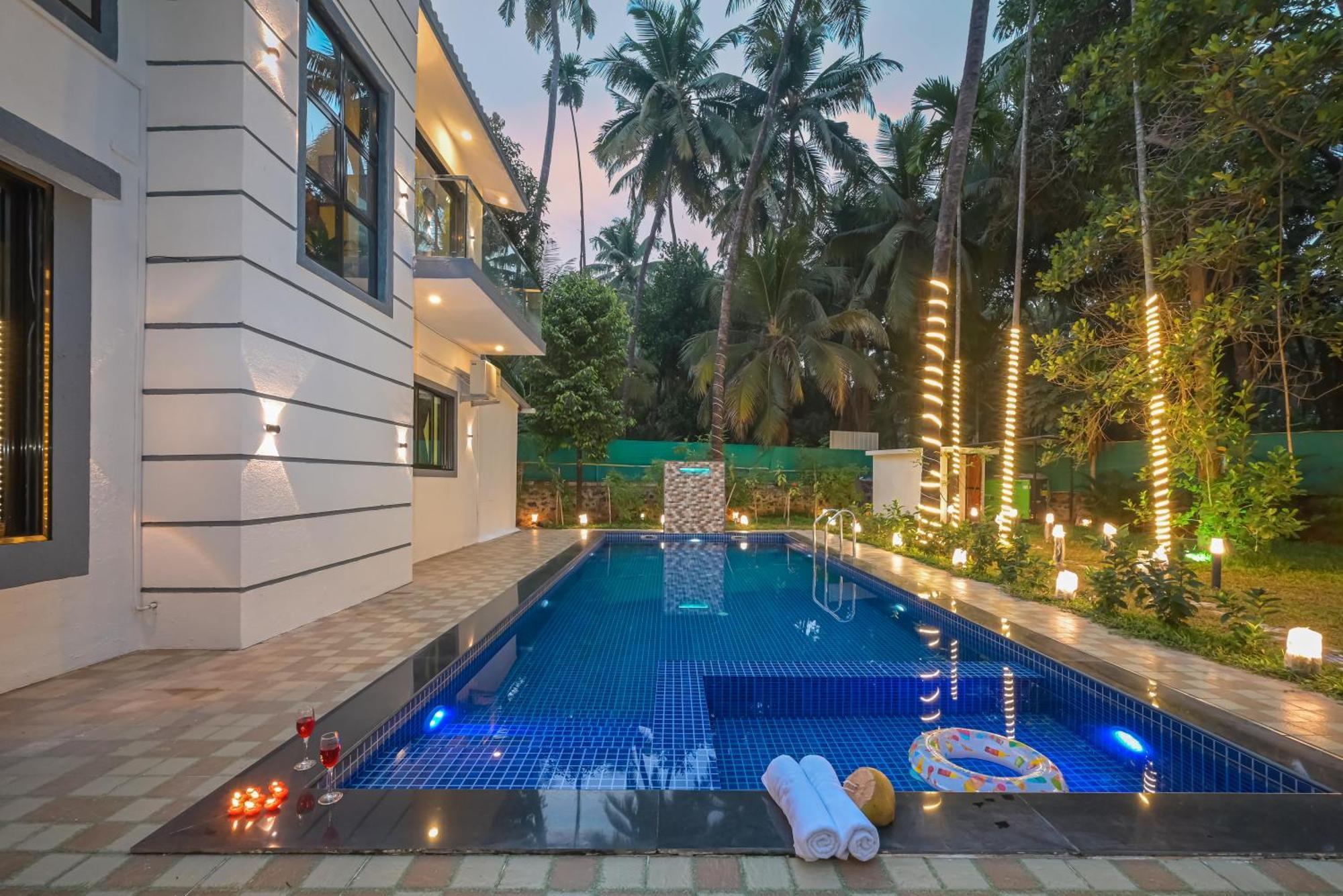 Seas The Day Luxurious 5Bhk Villa 2Min From Awas Beach With Huge Private Pool Alībāg Εξωτερικό φωτογραφία