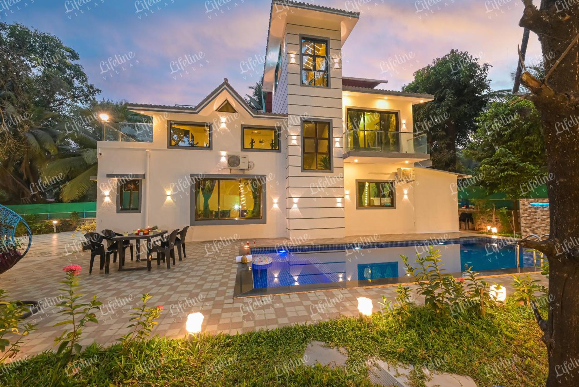 Seas The Day Luxurious 5Bhk Villa 2Min From Awas Beach With Huge Private Pool Alībāg Εξωτερικό φωτογραφία